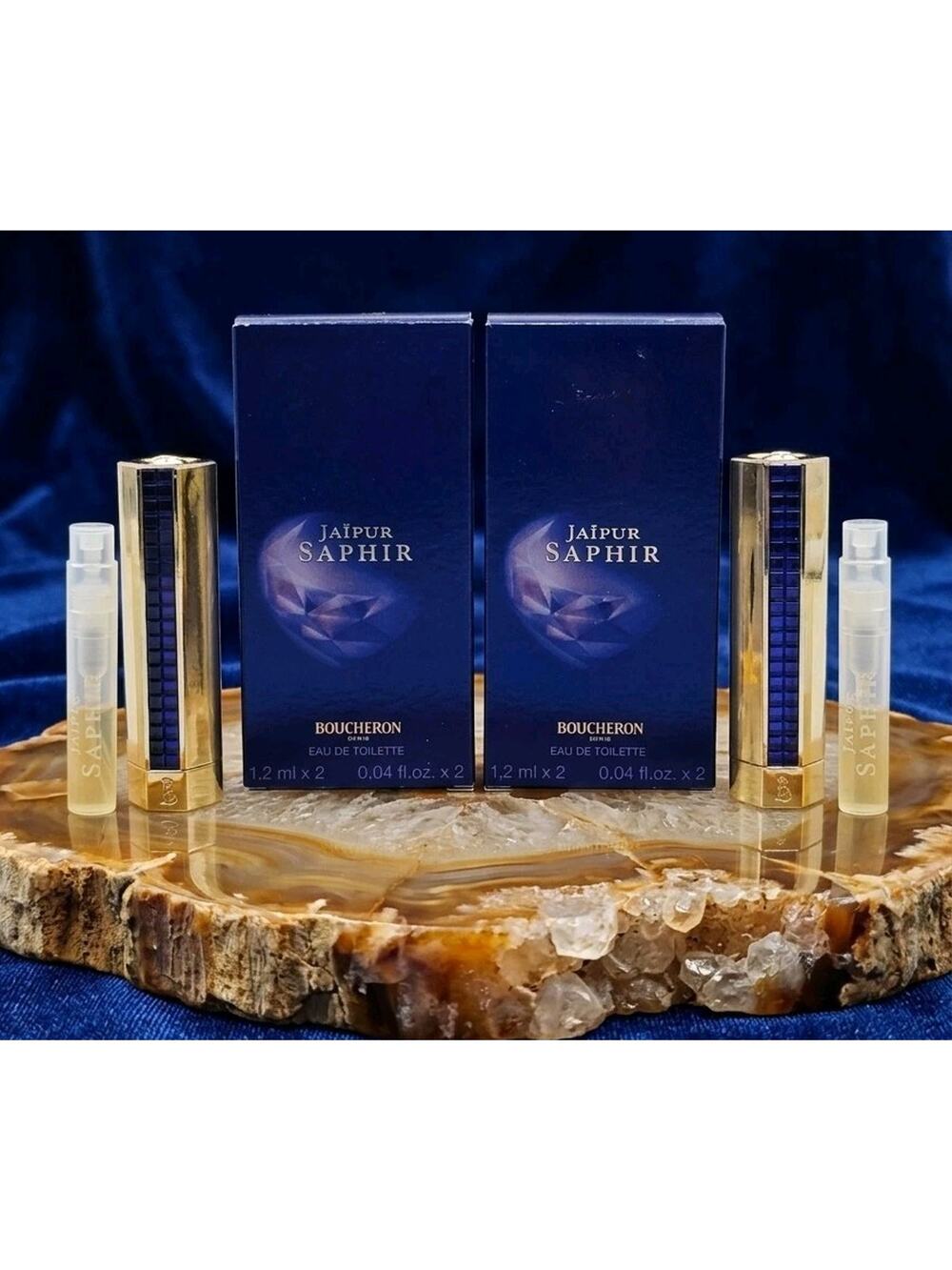 Set of 2 JAIPUR Saphir Mini By Boucheron Paris Travel Set Splash Women